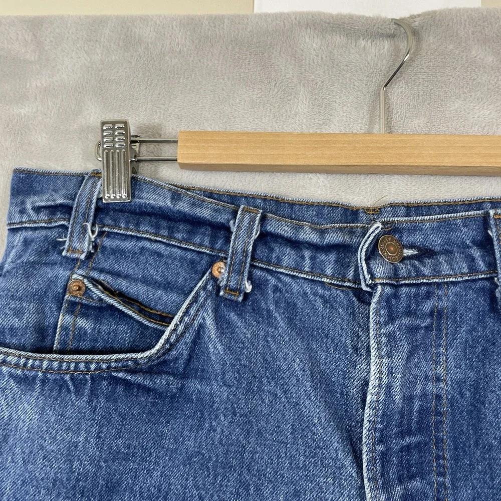 Vtg Levis 517 Jeans Mens (fit 34x36) Bootcut Orange Tab Made in USA 80s Cowboy